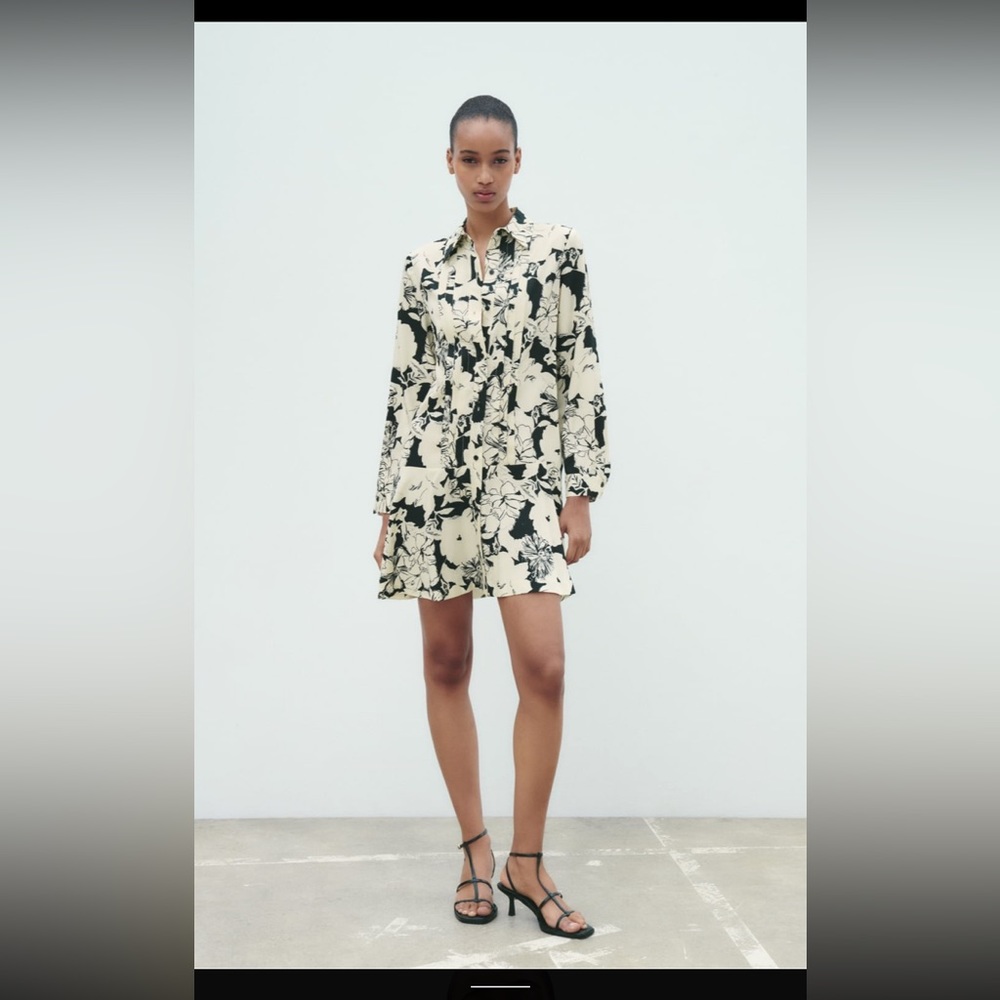 NWT Zara shirt dress, Sz large